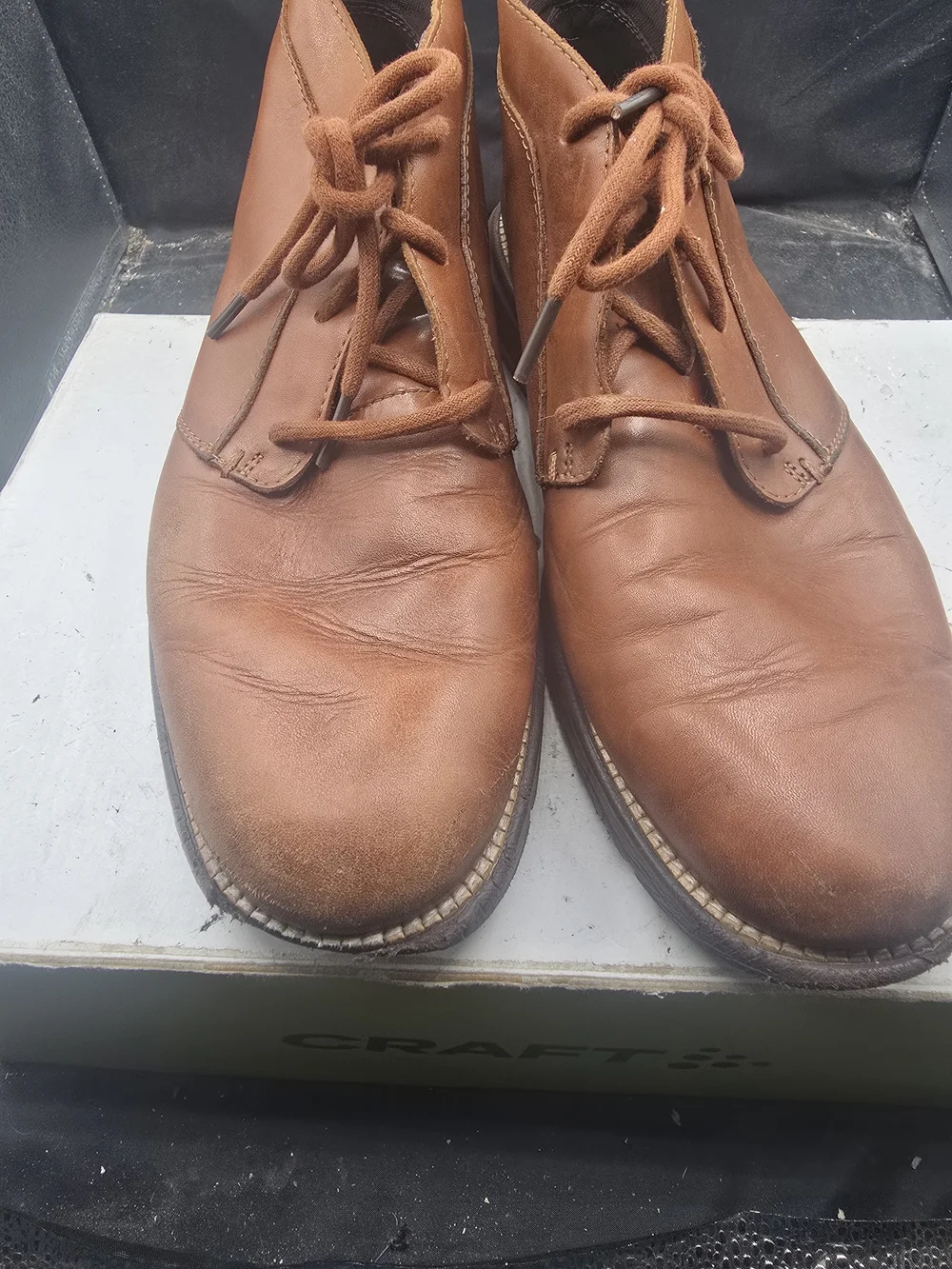 Cole Haan Brown Leather Chukka Boots